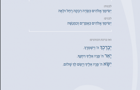 נוסח ברכת הבנים והבנות המסורתי לצפייה והורדה